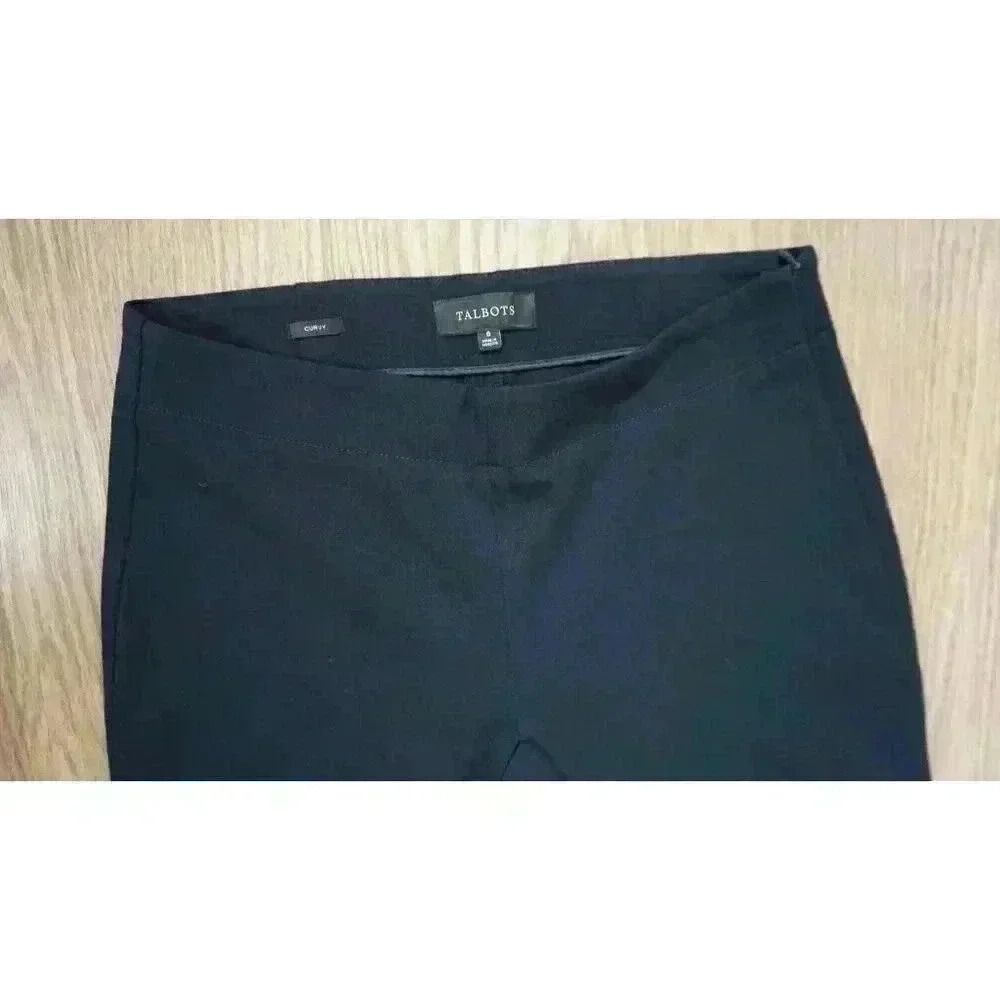 Talbots Curvy Women's Blue Straight Trouser Pants, Size 6 - Picture 2 of 14